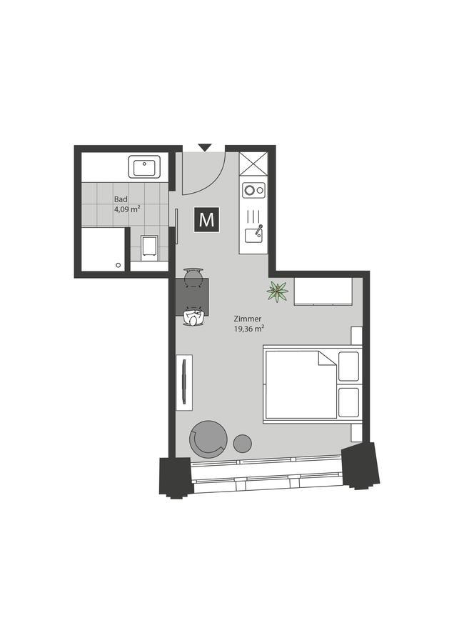Ueberfluss Serviced-Apartments BRE 外观 照片